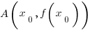 A(x_0, f(x_0))
