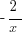 -2/x