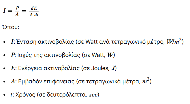 Ένταση ακτινοβολίας